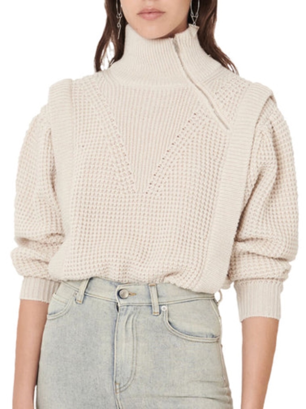 IRO Macky Waffle Textured Pullover Sweater